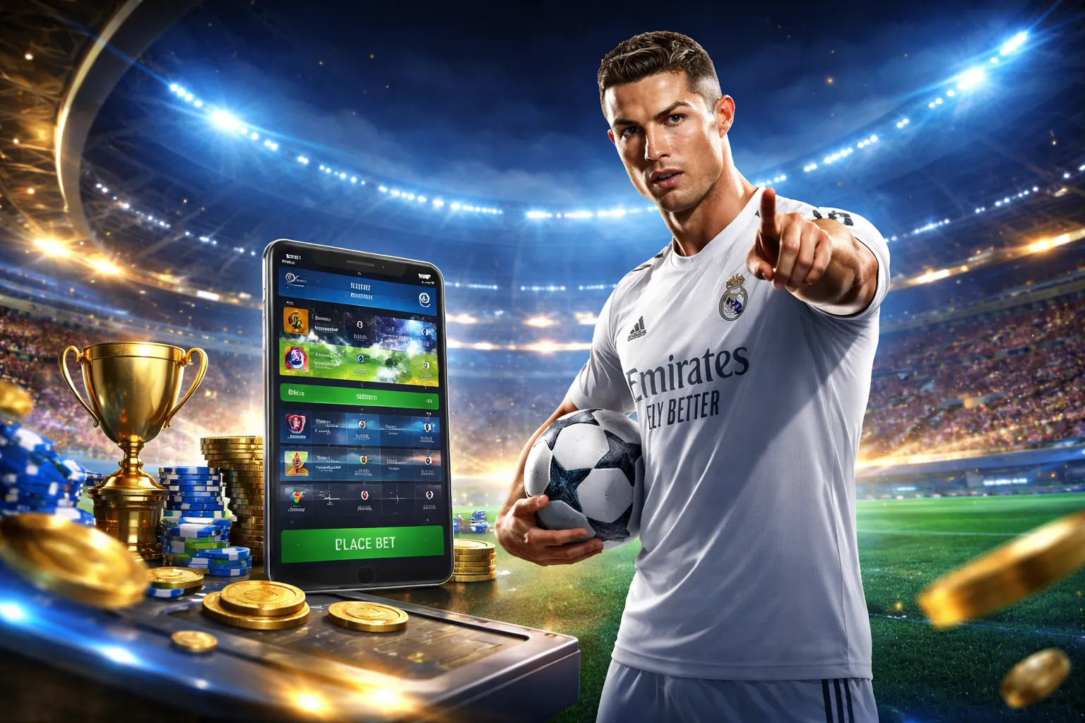 Giao diện đăng nhập 90 phút với các biểu tượng cá cược thể thao và casino